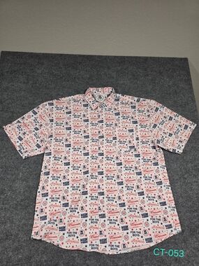 Barstool Sports Tropical Bros Bussin With The Boys Hawaiian Shirt Mens 2XL Party